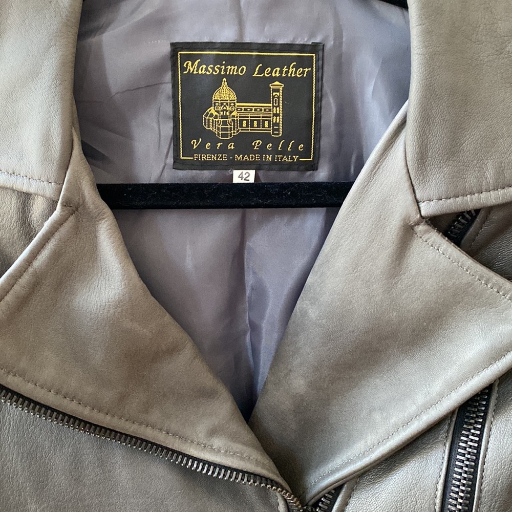 Massimo Leather Jacket - image 2